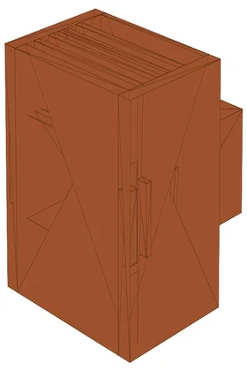 TruStile TMUN6000 alternative — Estate Millwork 6-panel flat panel door in Mahogany